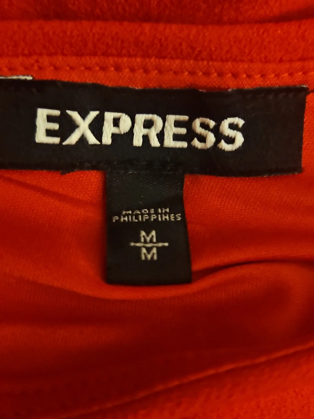 EXPRESS Red Open Crisscross Back Wide Leg Plunging Neckline Jumpsuit - Picture 8 of 9